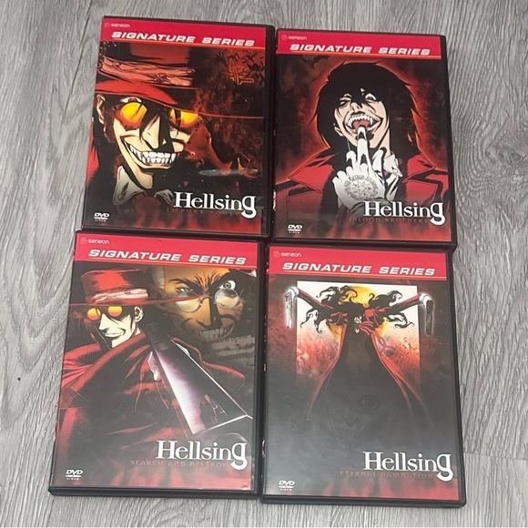 Hellsing Complete Anime DVD Series Vol 1-4 OOP Geneon Signature Series Japan - Picture 1 of 3